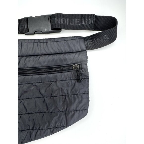 Fendi Jeans Belt Bumbag Logo Black Nylon Bag - Picture 2 of 13